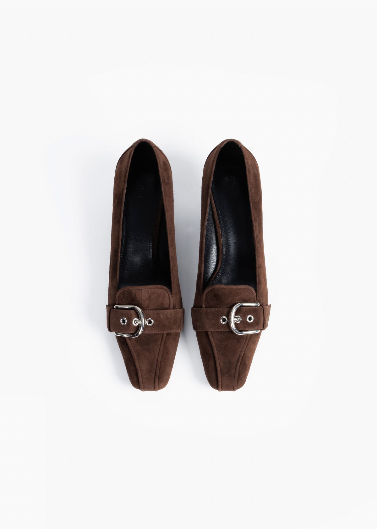 The Calla in dark brown suede